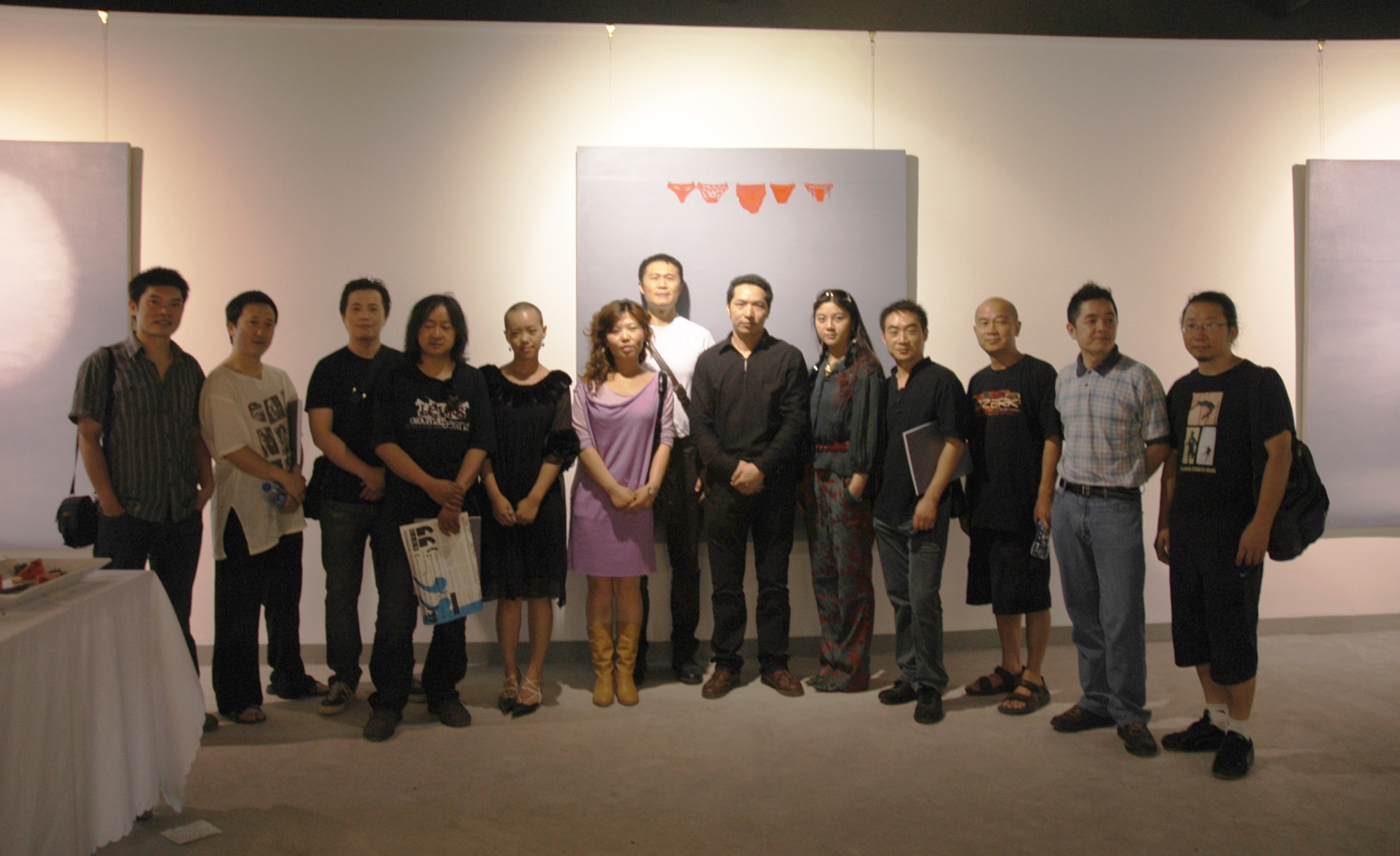 A group photograph of visitors at A Single Thread.