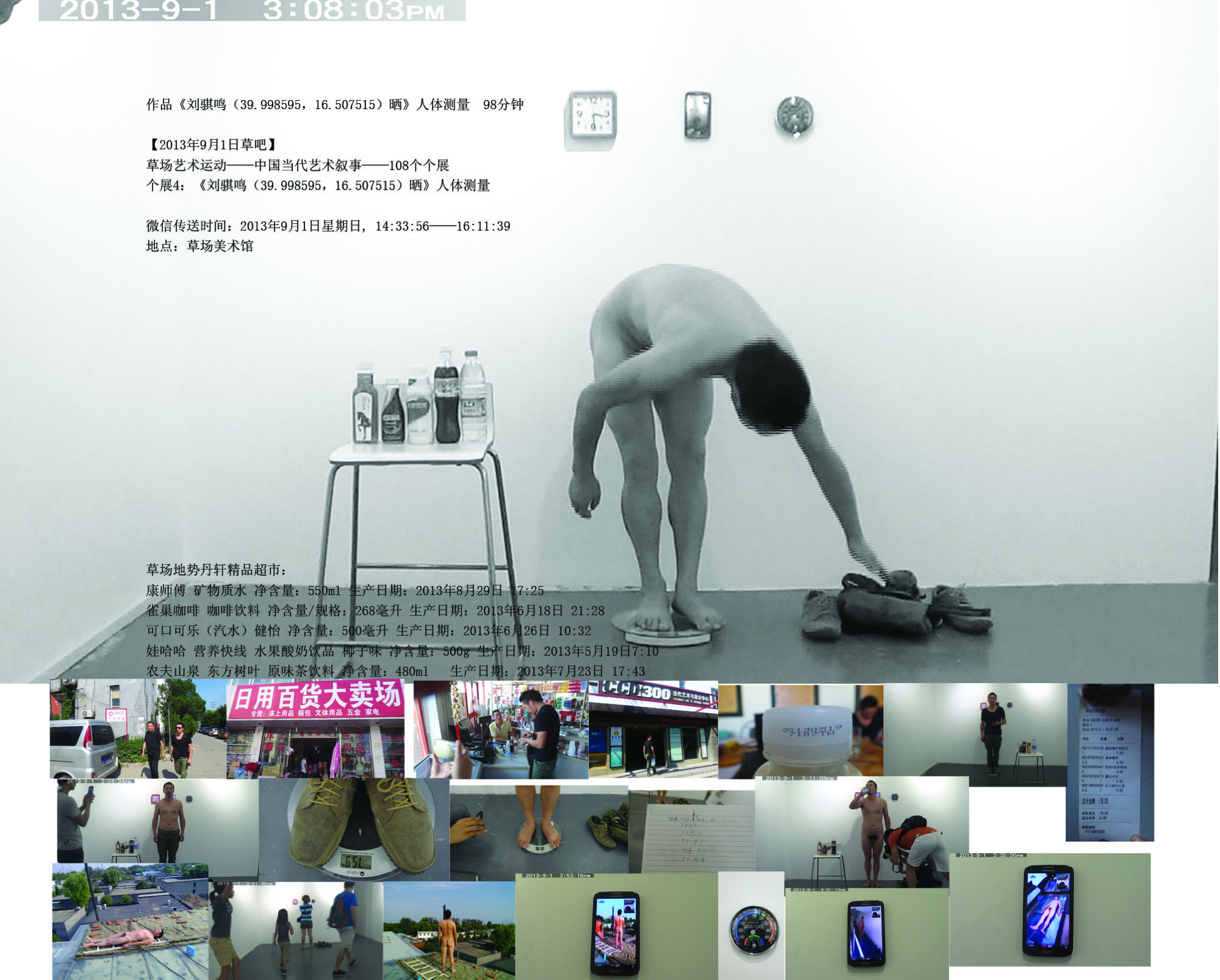 Artist-designated cover for Qiming Liu (39.998595, 116.507515): Sunbathing · Anthropometry (2013)
