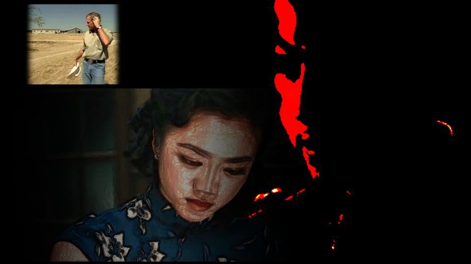 刘骐鸣《受伤的影像》，2009年，重组原影像的静帧5。